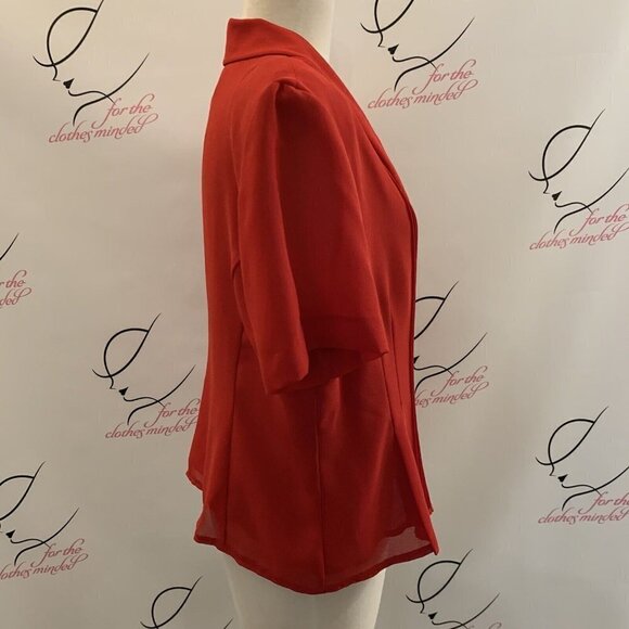 Danny & Nicole. Size 12. Crepe Short Sleeve Pin Tucked Blouse. B5 - Picture 6 of 7